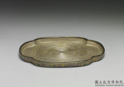 图片[2]-Shallow tray with silver woven pattern and mother-of-pearl inlay, Qing dynasty (1644-1911)-China Archive